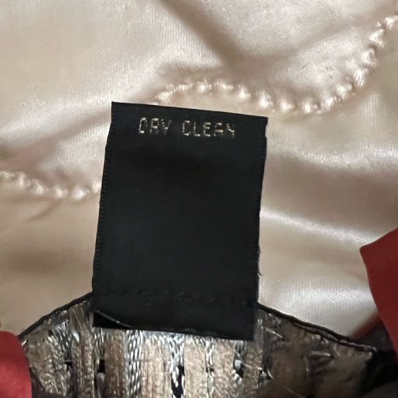 Rare Nicole Miller Collection Bustier Silk Top in Sienna and Taupe - Picture 9 of 14